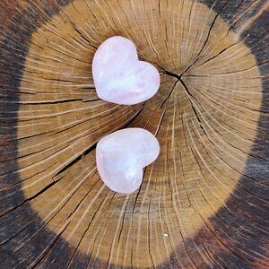 Natural Rose Quartz Heart Crystal